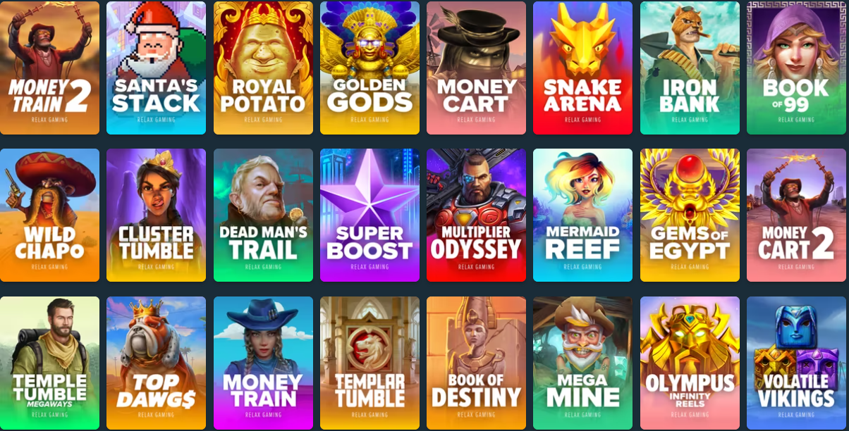 Relax Gaming En Çok Kazandıran Casino Oyunları
